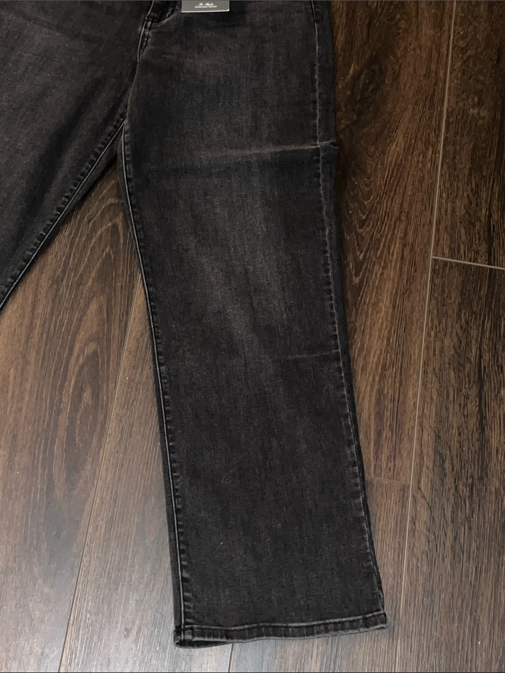 Indigo Six High Rise Slim Straight Jeans, Washed Black, Size:31/12 - Picture 4 of 11